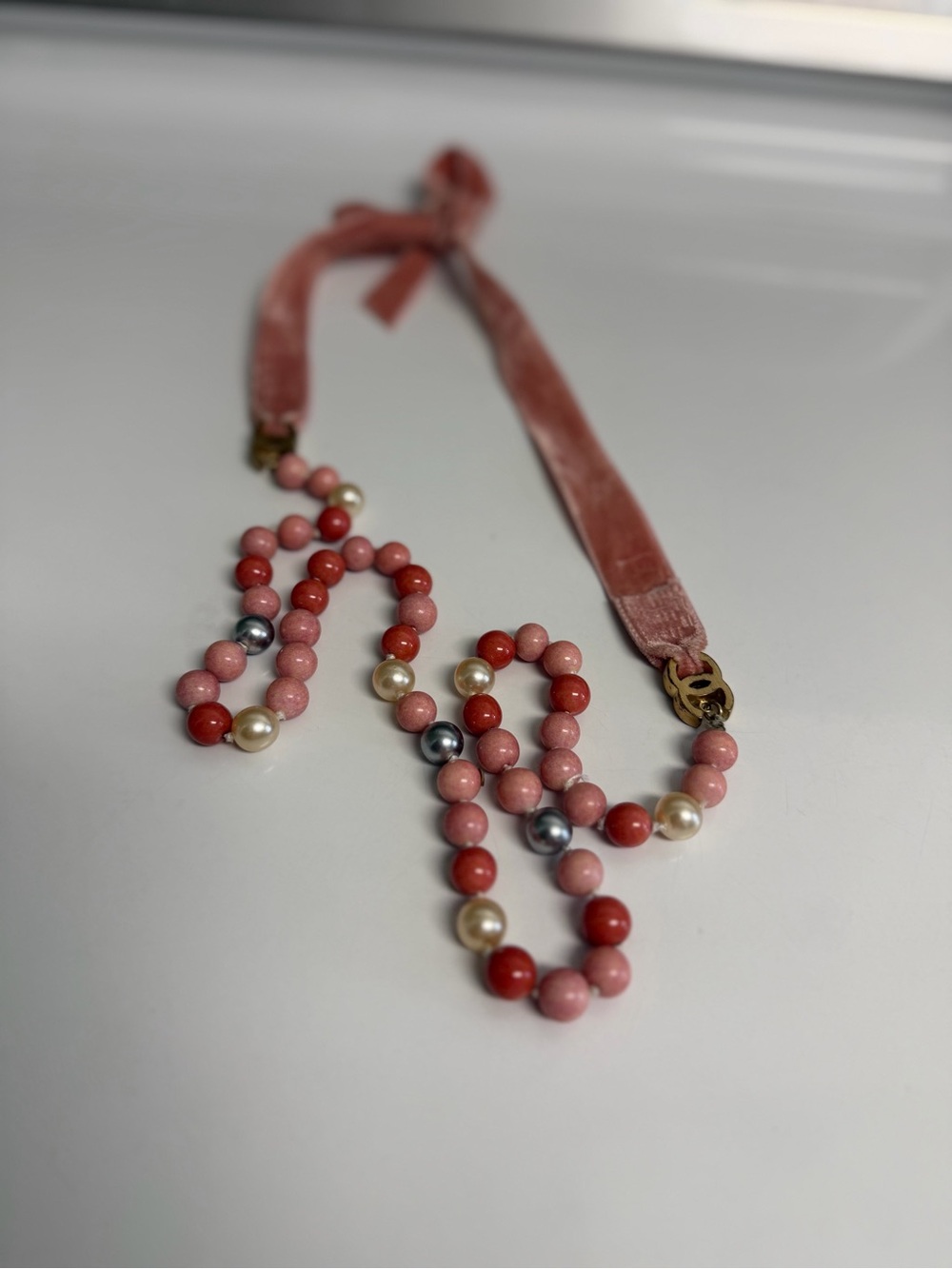 Chanel CC ribbon, necklace or belt from the 2003 Karl  Lagerfeld Collection.